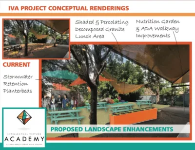Artist rendering of IVA backyard project